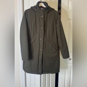 Gerry Weber Edition Khaki Green Hooded Gore-Tex  Parka Coat size 8